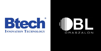 A Btech és a BL Óraszalon logói